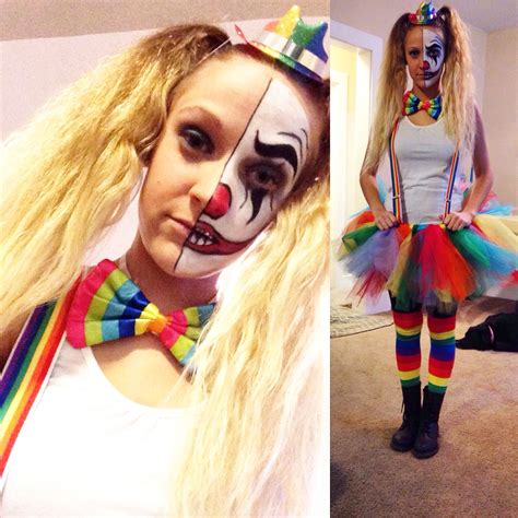 diy horror movie costume ideas|woman diy scary clown costume.